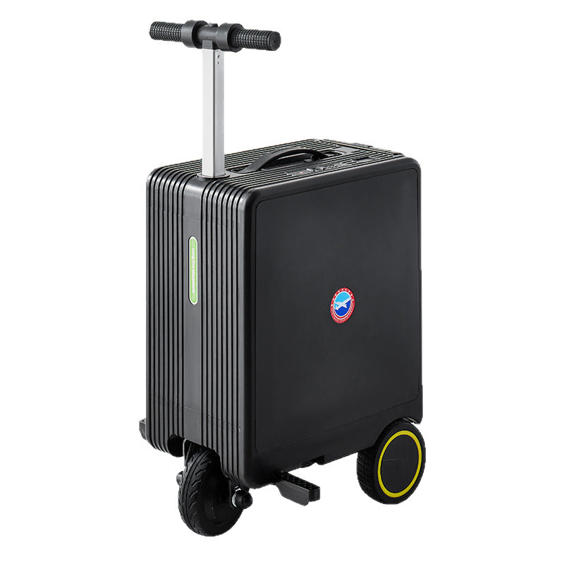 2-in-1 Smart Rideable Electric Suitcase 20" Carry On Luggage With Wheels Motorized Scooter Suitcase TSA Lock w/Removable Battery
