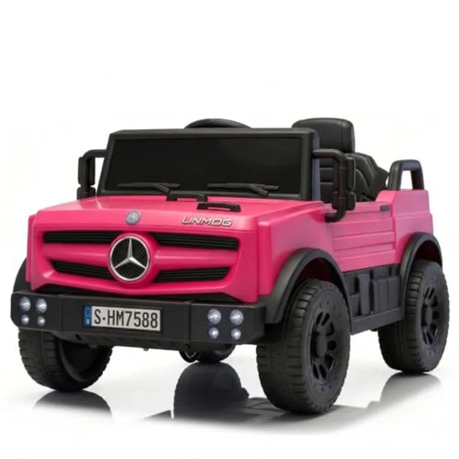 12V Ride on Car for with Parent Remote Control Electric Vehicle with LED Headlights and Music Player Bluetooth Compatible Ideal