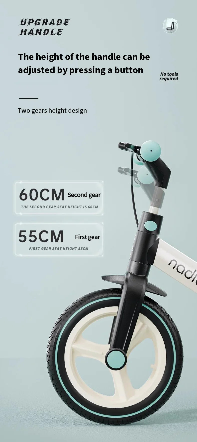 Children's bicycle balance bike 4-in-1  1-6-year-old girl boy pedal folding bike