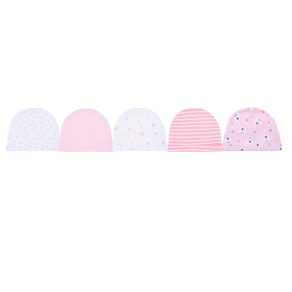 baby girl clothes pink cotton 20 pieces set 5 onesie 5 pants 5 gloves 5 hats newborn romper sets infant outfits soft homewear best gift for new mom