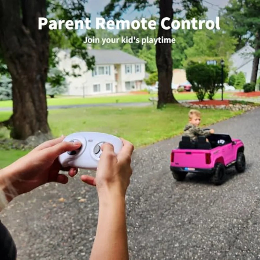 24V 2 Seater Ride on Toy for Big,Electric SUV Car to Drive with Parent Remote, 2WD/4WD Switchable - Pink