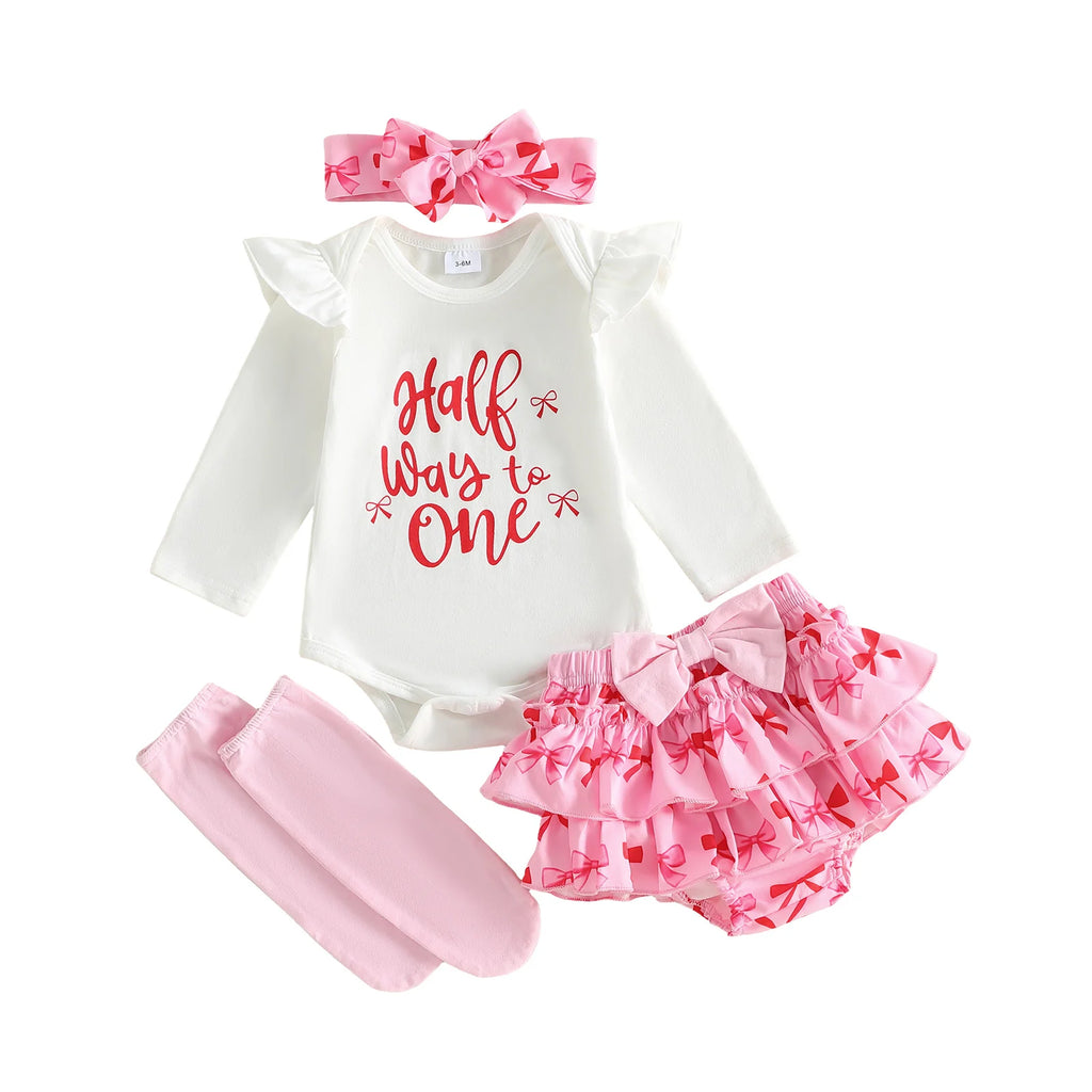 Toddler Girl Floral Print Dress with Matching Bow Headband and Ruffled Bloomers 3 Piece Summer Outfit Set for 6-12 Months