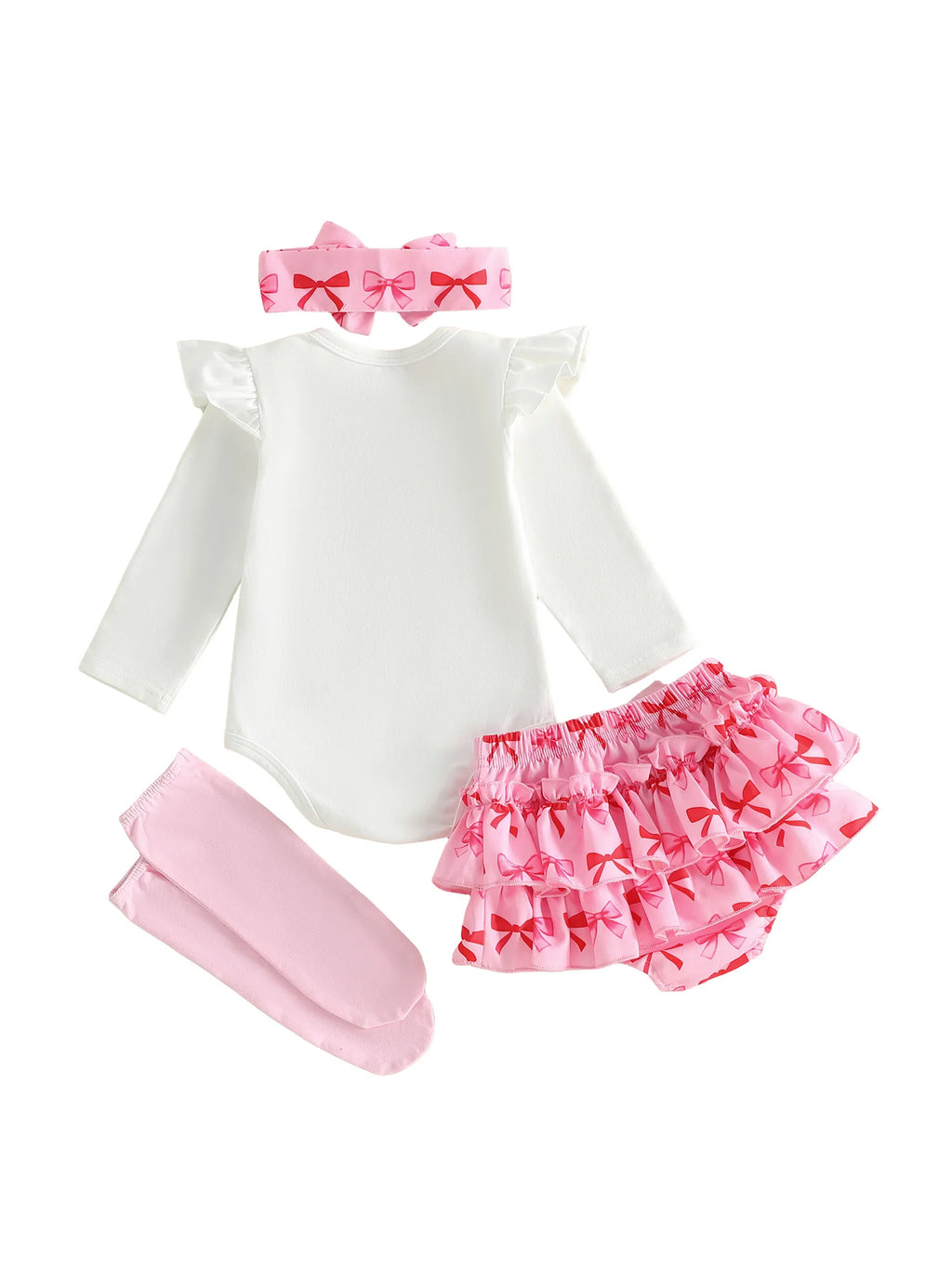 Toddler Girl Floral Print Dress with Matching Bow Headband and Ruffled Bloomers 3 Piece Summer Outfit Set for 6-12 Months