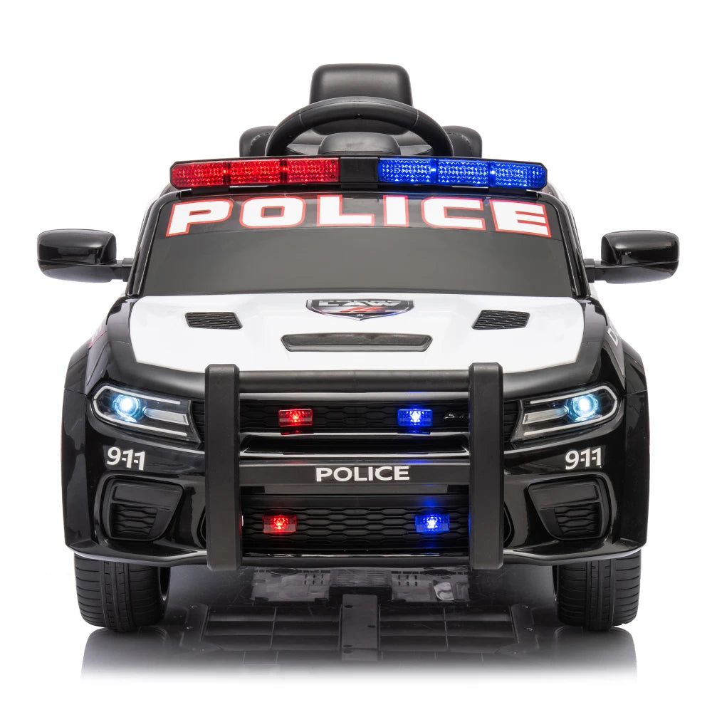 Licensed Dodge Charger,12v Kids ride on police car W/Parents Remote Control,anti-collision bar,Front& top alarm light design