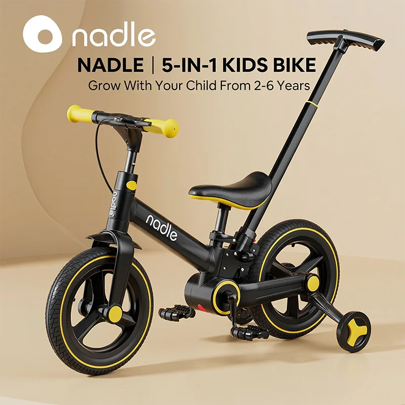 Children's bicycle balance bike 4-in-1  1-6-year-old girl boy pedal folding bike