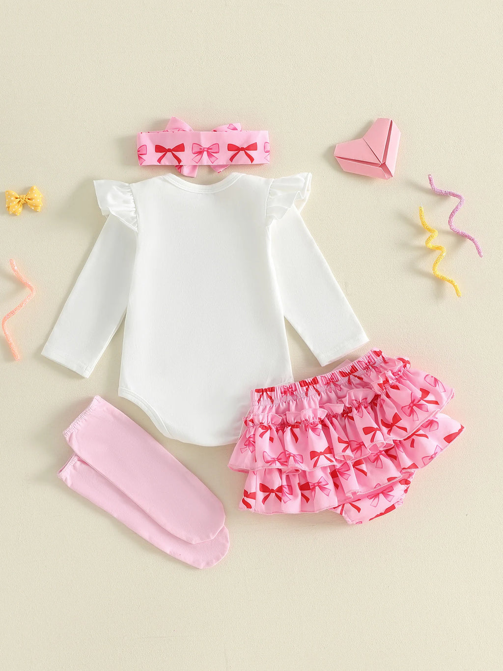 Toddler Girl Floral Print Dress with Matching Bow Headband and Ruffled Bloomers 3 Piece Summer Outfit Set for 6-12 Months