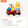 SucceBuy Toddler Ride On Push Car Sit to Stand Kids Ride On Toy Car with Music Steering Wheel Seat Storage for Toddlers