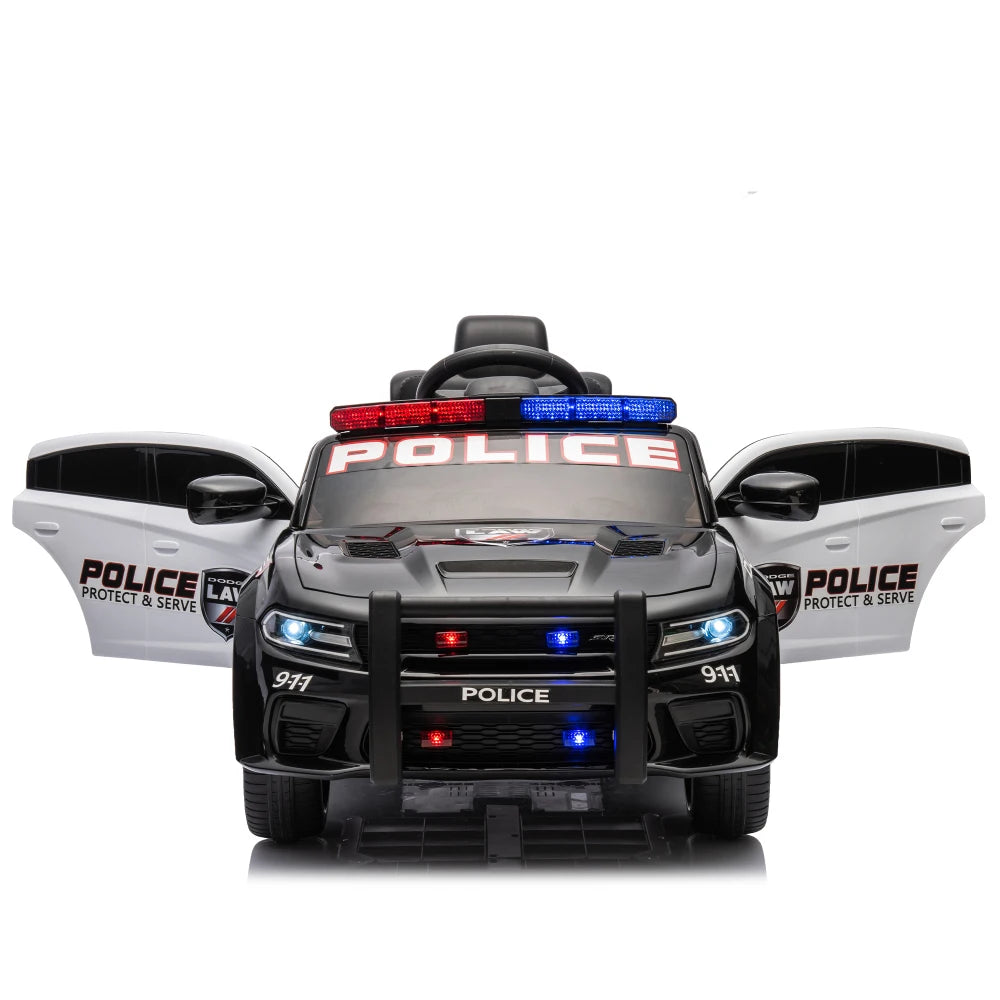 Licensed Dodge Charger,12v Kids ride on police car W/Parents Remote Control,anti-collision bar,Front& top alarm light design