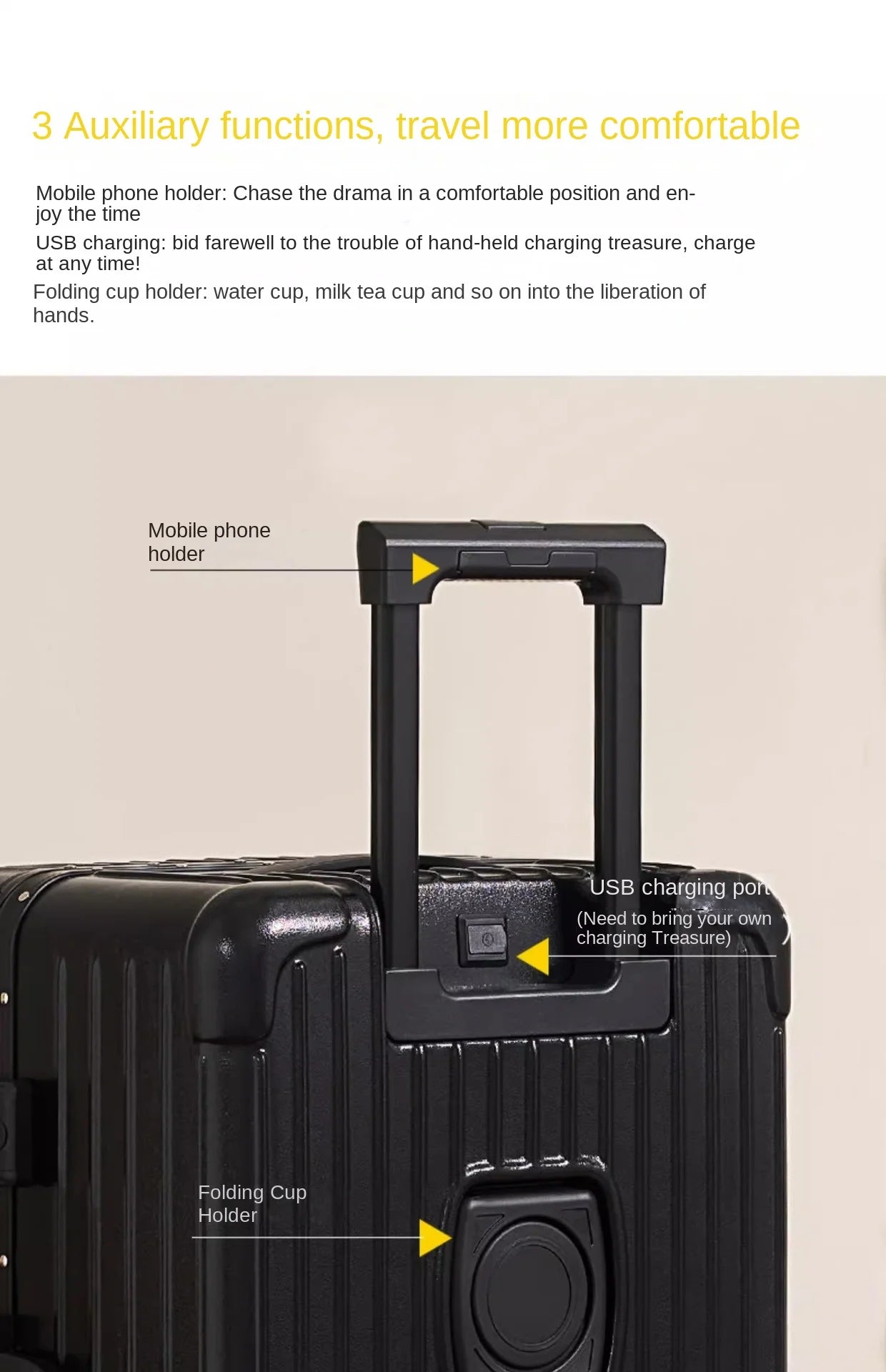 Baby Mother Travel Suitcase Children Can Sit and Ride Luggage with Cup Holder USB Trolley Case Lazy Walking Boarding Suitcases