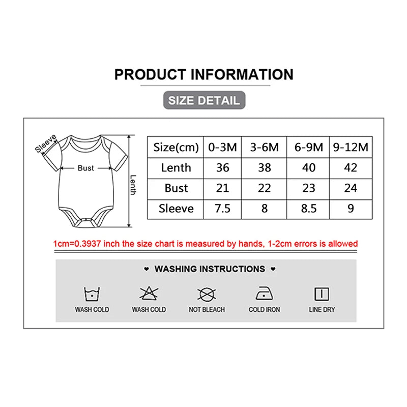 Kiddiezoom 5-piece fashionable cartoon boy and girl jumpsuit 100% pure cotton comfortable newborn jumpsuit summer