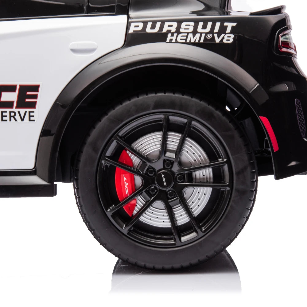 Licensed Dodge Charger,12v Kids ride on police car W/Parents Remote Control,anti-collision bar,Front& top alarm light design