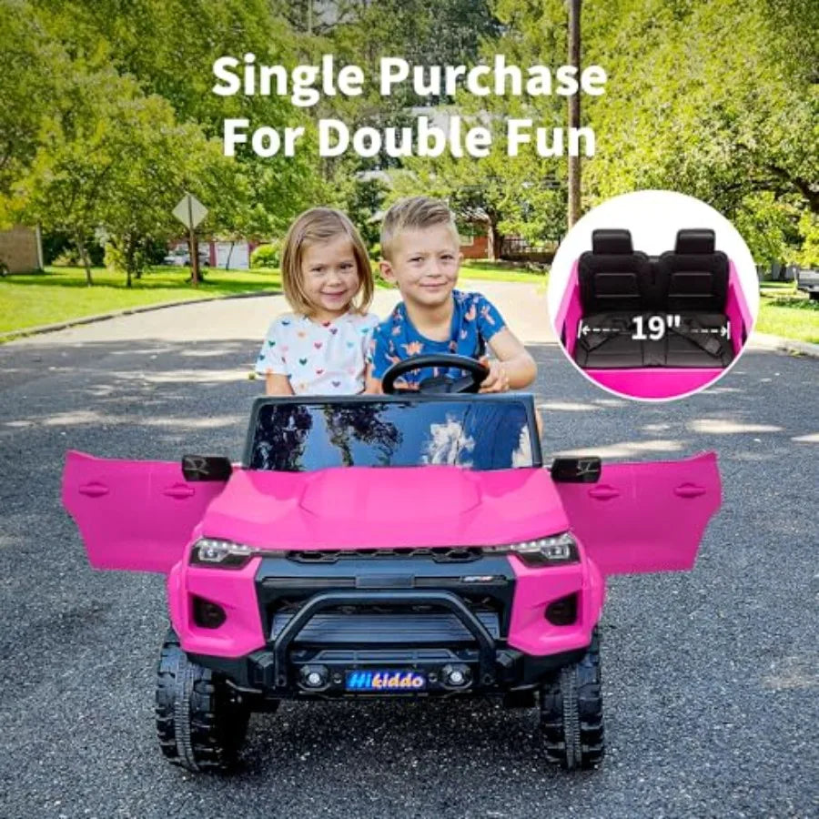 24V 2 Seater Ride on Toy for Big,Electric SUV Car to Drive with Parent Remote, 2WD/4WD Switchable - Pink