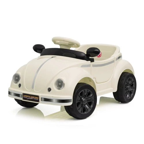 12V Kids Ride On Car w/ 2.4G Remote Control, Classic Vintage Electric Vehicle, Anti-Tip Safety Design, LED Headlights, Bluetooth & USB, 3-Speed Adjustable Toy Car for Toddlers Ages 2-4