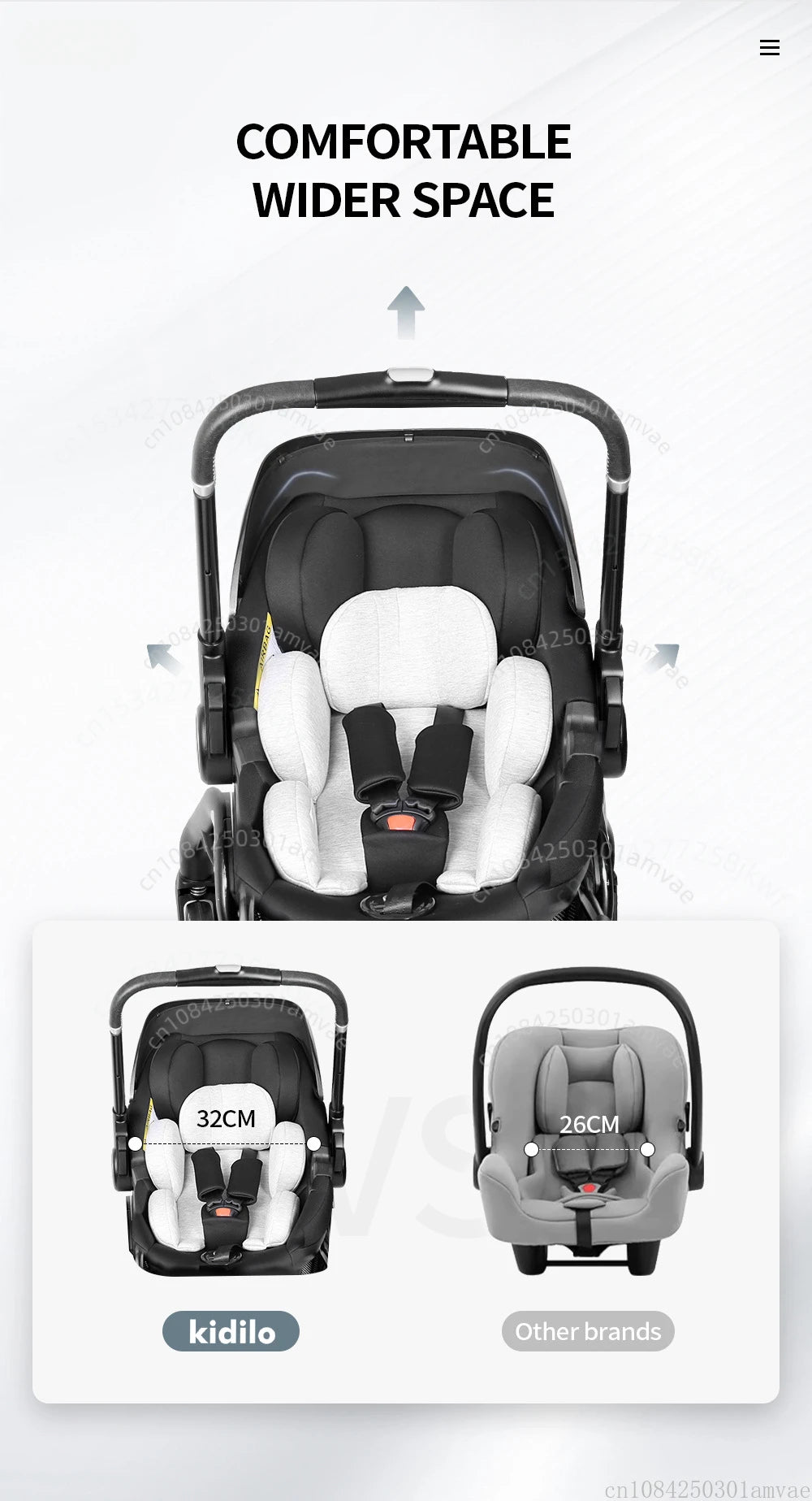 Multi Functional Newborn Baby Sleeping Basket, Baby Safety Seat, Baby Stroller, Multi-purpose Portable Four-wheel Stroller