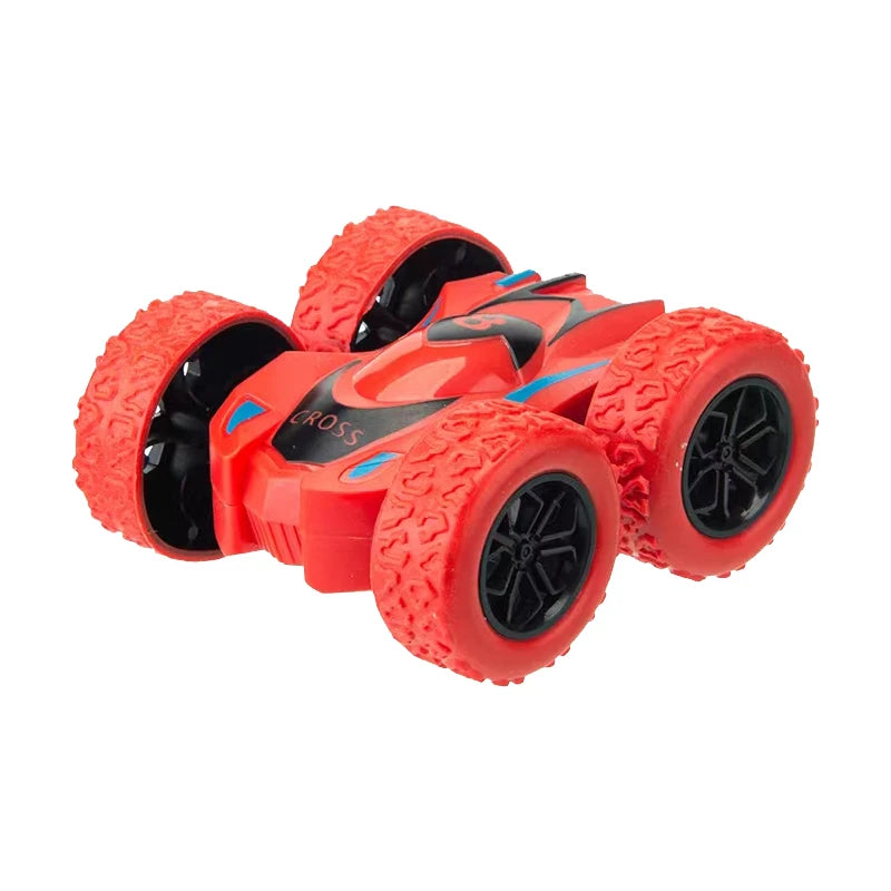 4pcs/2pcs/1pc double-sided inertia stunt rolling toy car - high playability, double-sided playability