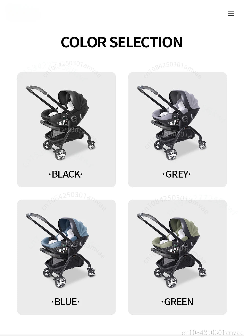 Multi Functional Newborn Baby Sleeping Basket, Baby Safety Seat, Baby Stroller, Multi-purpose Portable Four-wheel Stroller
