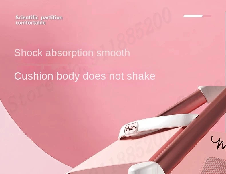 Baby Stroller Can sit and lie Down Lightweight One-touch Folding Waterproof High Landscape 360 ° Rotation Two-way Push Stroller