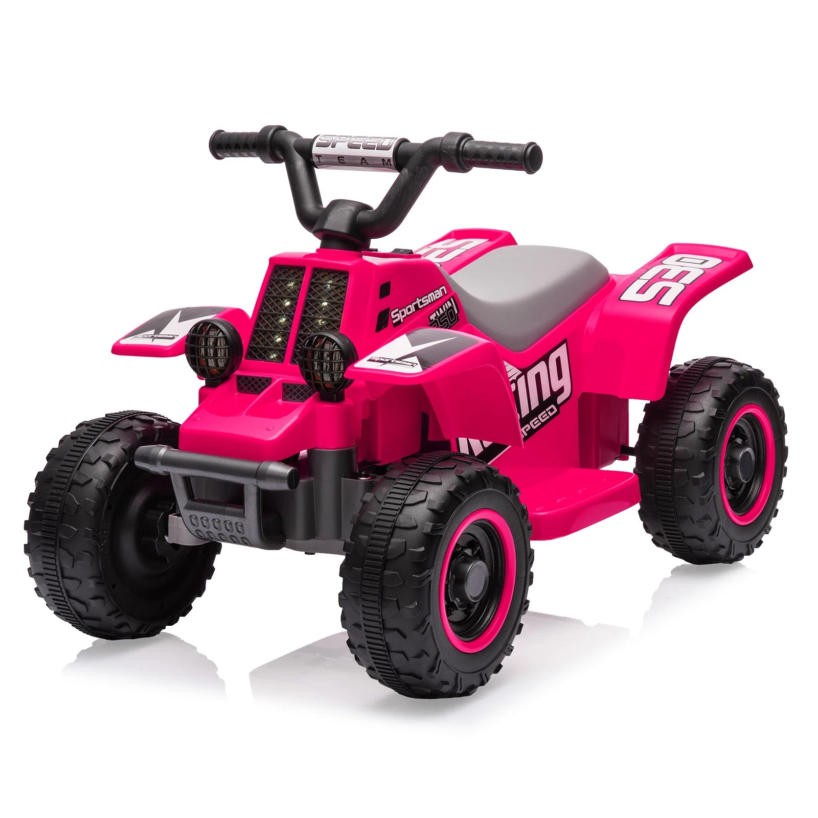 6V Kids Ride-on ATV, Rechargeable Battery-Powered Toy Car with Forward/Reverse, 1.5 MPH, 55 Lbs Weight Capacity, for Ages 3 +