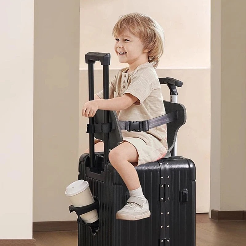 Baby Mother Travel Suitcase Children Can Sit and Ride Luggage with Cup Holder USB Trolley Case Lazy Walking Boarding Suitcases