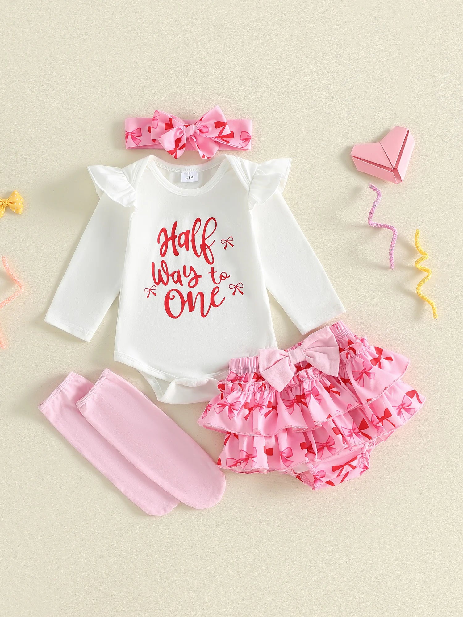 Toddler Girl Floral Print Dress with Matching Bow Headband and Ruffled Bloomers 3 Piece Summer Outfit Set for 6-12 Months