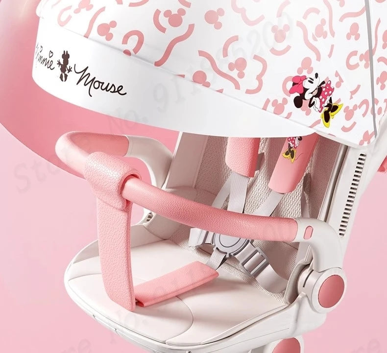 Baby Stroller Can sit and lie Down Lightweight One-touch Folding Waterproof High Landscape 360 ° Rotation Two-way Push Stroller