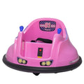 6V Bumper Car for Toddlers, Electric Toddler Ride On Toys for Kids, Baby, Ages 1.5-4 Years, LED Lights, 360 Degree Spin, Support