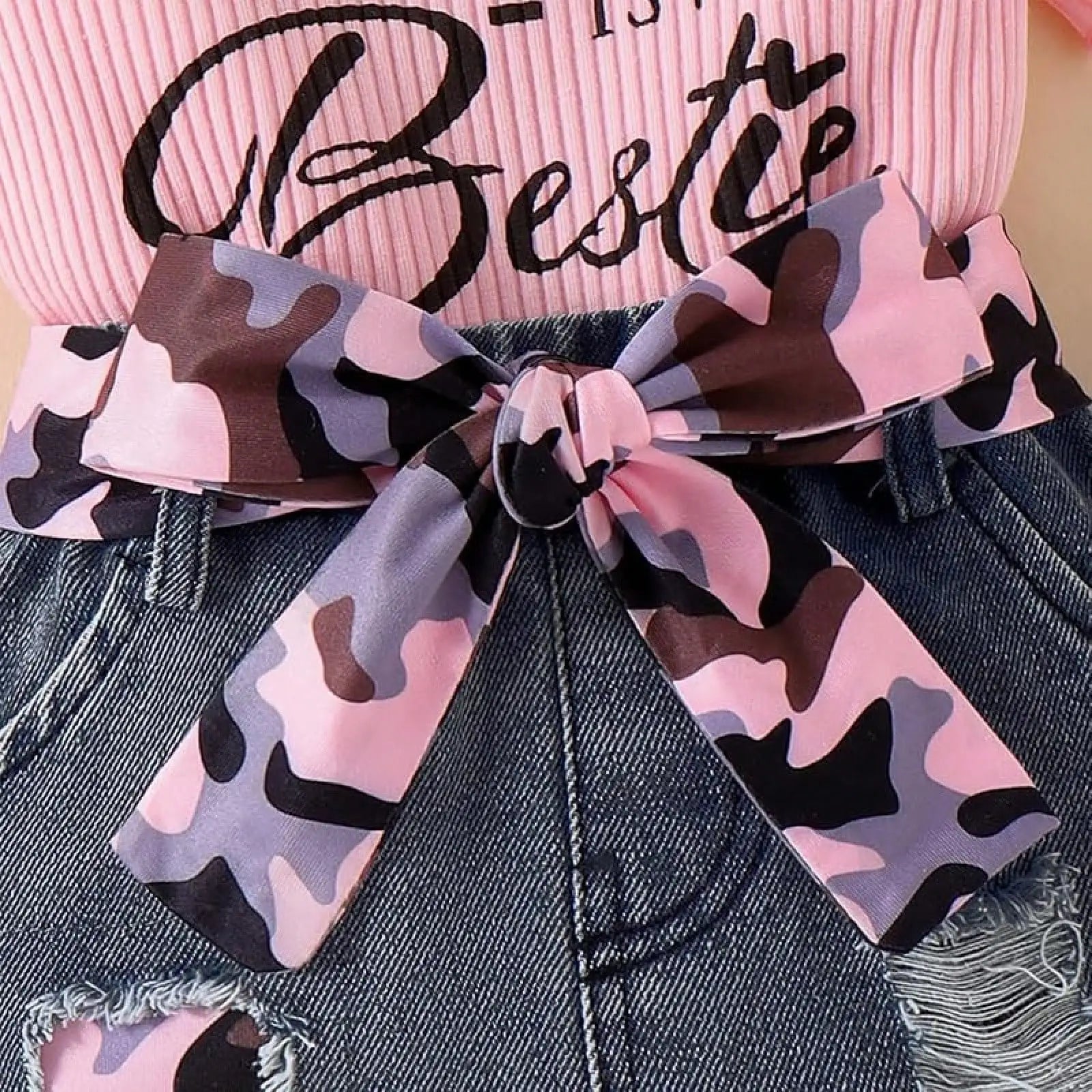 Baby Girl Clothes Newborn Romper Ruffle Sleeve Short Jeans Skirt With Headband Infant Outfits Set 0-18 Months