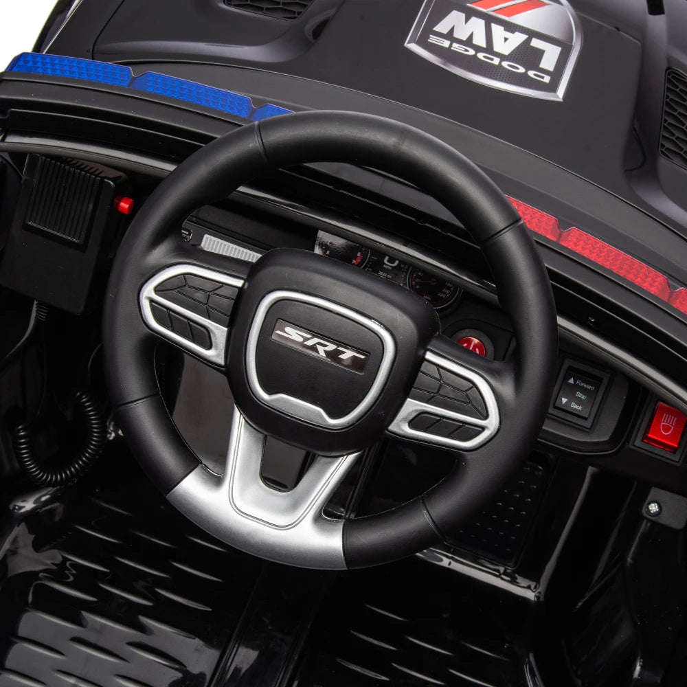 Licensed Dodge Charger,12v Kids ride on police car W/Parents Remote Control,anti-collision bar,Front& top alarm light design