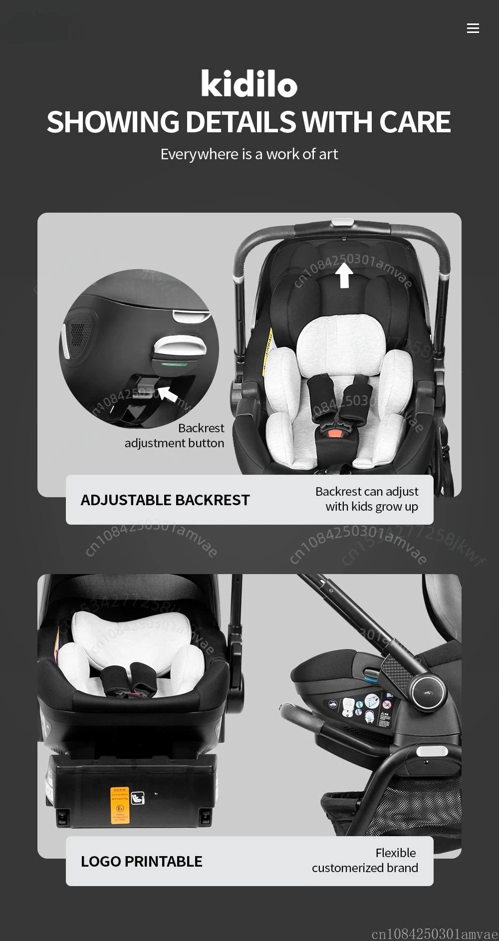 Multi Functional Newborn Baby Sleeping Basket, Baby Safety Seat, Baby Stroller, Multi-purpose Portable Four-wheel Stroller