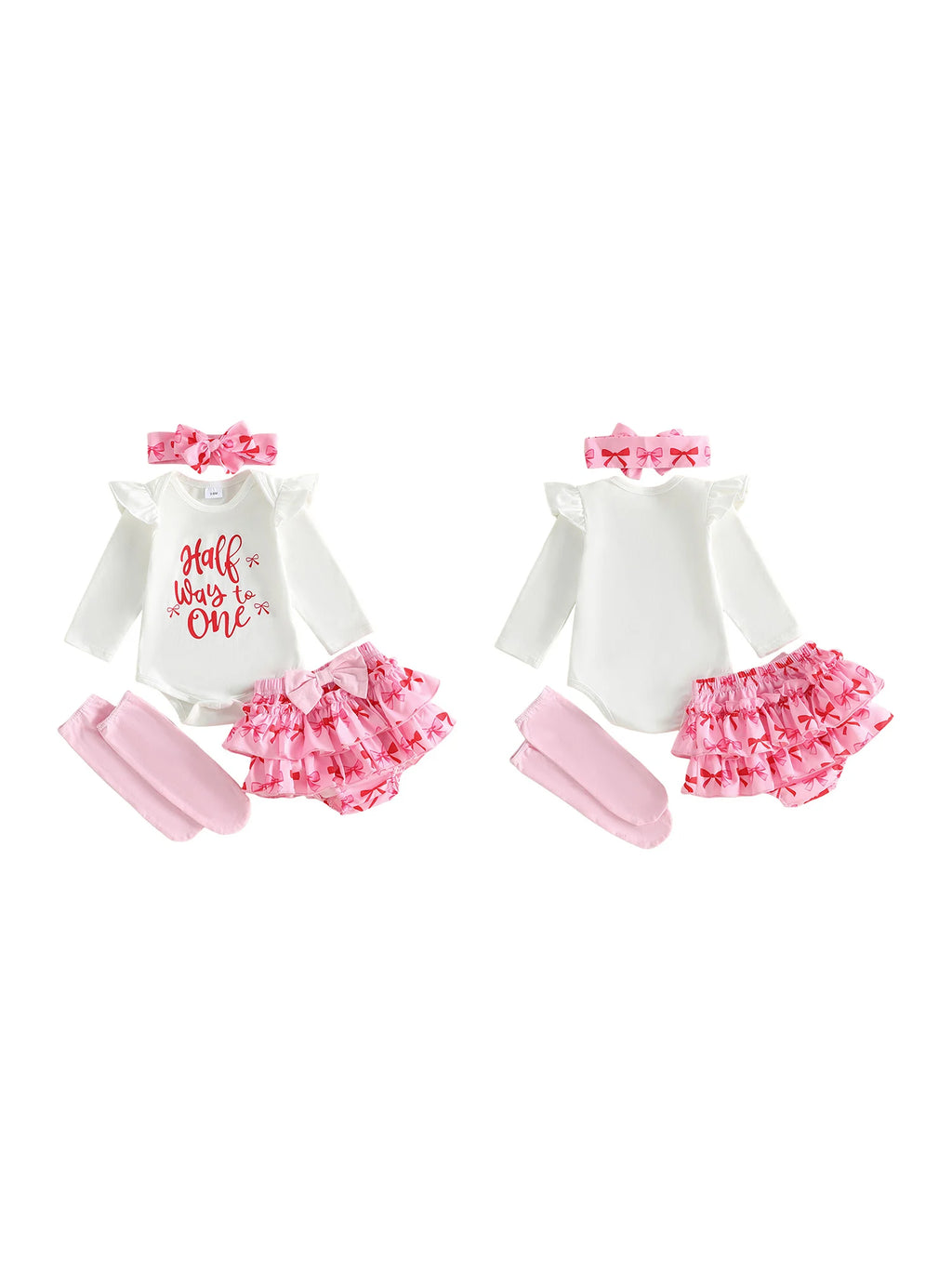 Toddler Girl Floral Print Dress with Matching Bow Headband and Ruffled Bloomers 3 Piece Summer Outfit Set for 6-12 Months