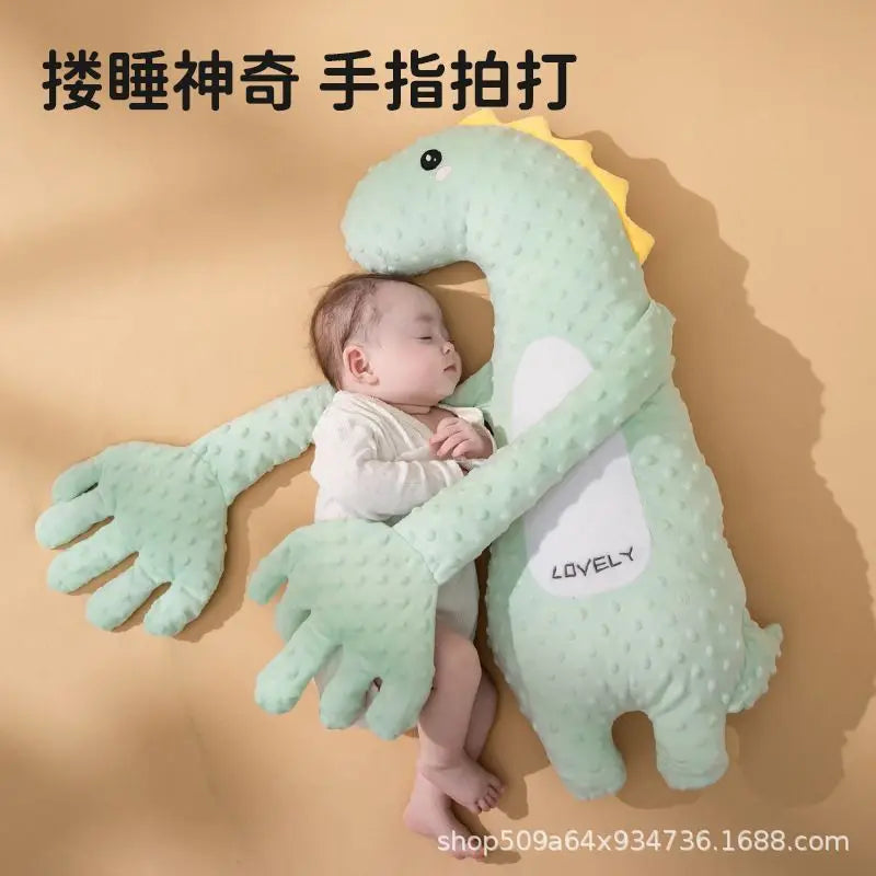 Unicorn Plush Baby Soothing Palm Pillow Mimic Mom Hug Anti Startle Sleep Soother For Newborn Infant Patting Belly Arms Support