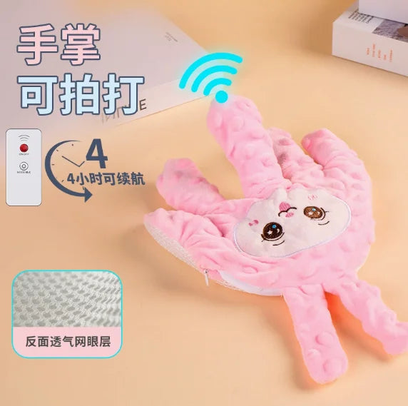 Unicorn Plush Baby Soothing Palm Pillow Mimic Mom Hug Anti Startle Sleep Soother For Newborn Infant Patting Belly Arms Support