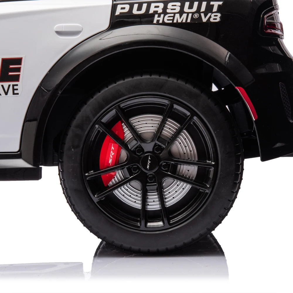 Licensed Dodge Charger,12v Kids ride on police car W/Parents Remote Control,anti-collision bar,Front& top alarm light design