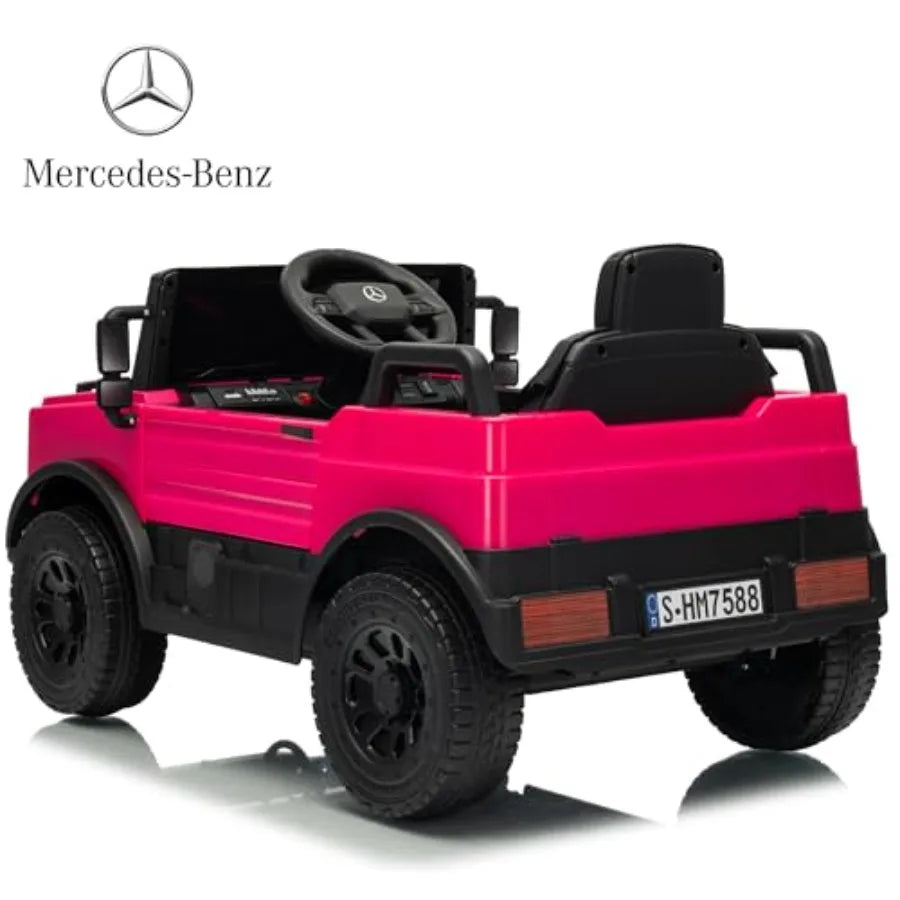 12V Ride on Car for with Parent Remote Control Electric Vehicle with LED Headlights and Music Player Bluetooth Compatible Ideal