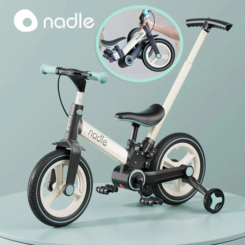 Children's bicycle balance bike 4-in-1  1-6-year-old girl boy pedal folding bike