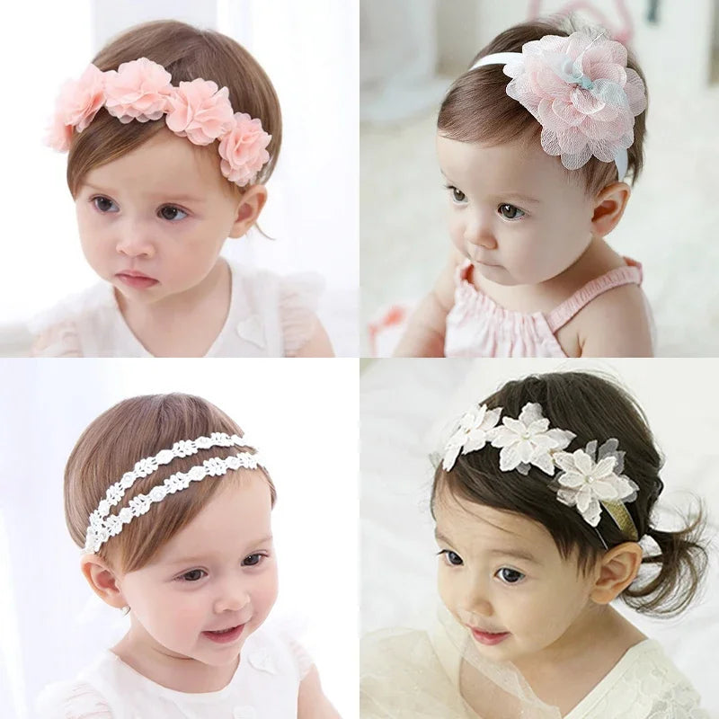 Baby Headband Flower Girls Bows Toddler Hair Bands for Baby Girls Kids Headbands Turban Newborn Hearband Baby Hair Accessories