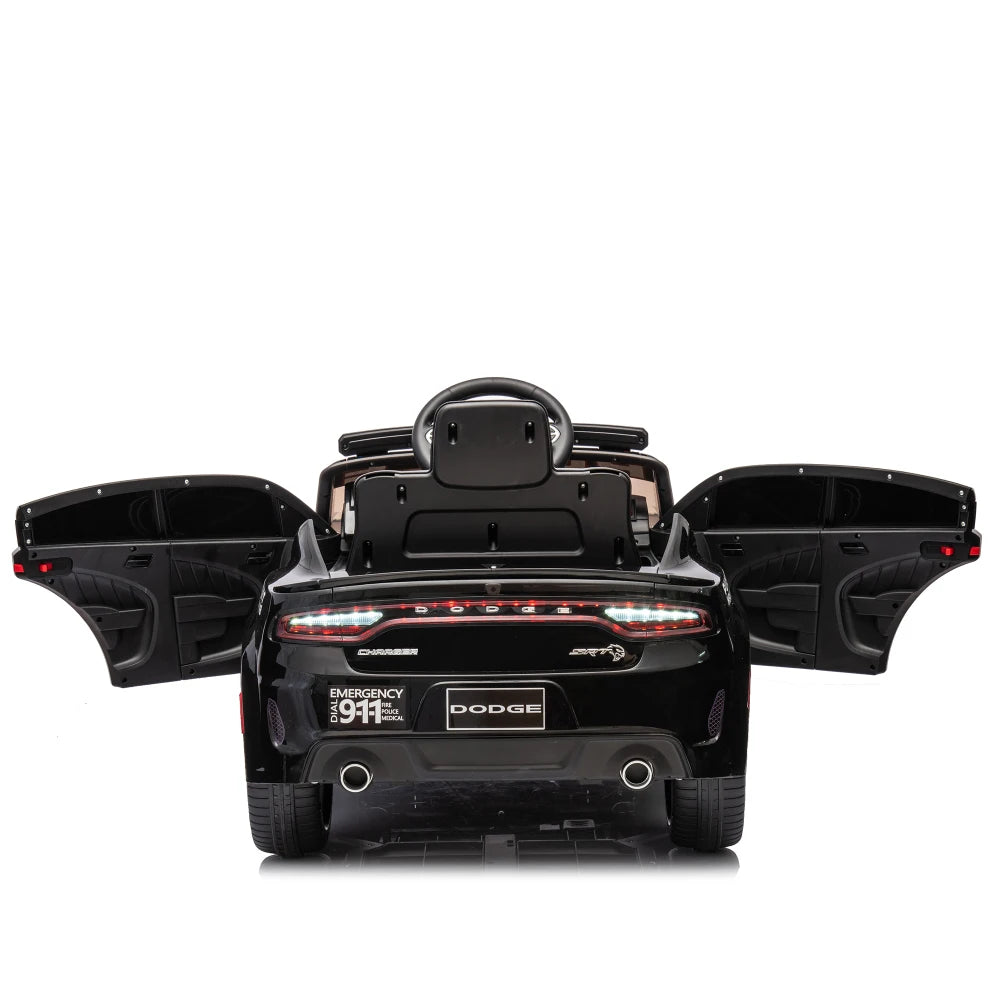 Licensed Dodge Charger,12v Kids ride on police car W/Parents Remote Control,anti-collision bar,Front& top alarm light design