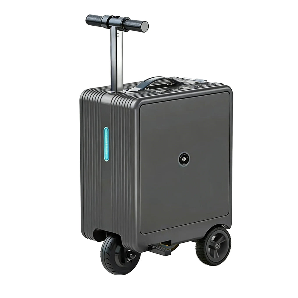 2-in-1 Smart Rideable Electric Suitcase 20" Carry On Luggage With Wheels Motorized Scooter Suitcase TSA Lock w/Removable Battery