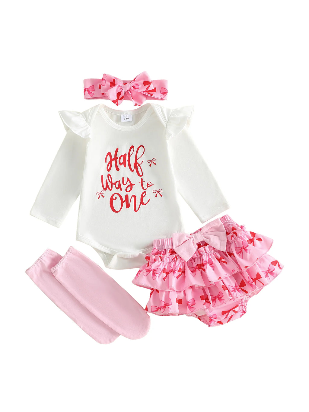 Toddler Girl Floral Print Dress with Matching Bow Headband and Ruffled Bloomers 3 Piece Summer Outfit Set for 6-12 Months
