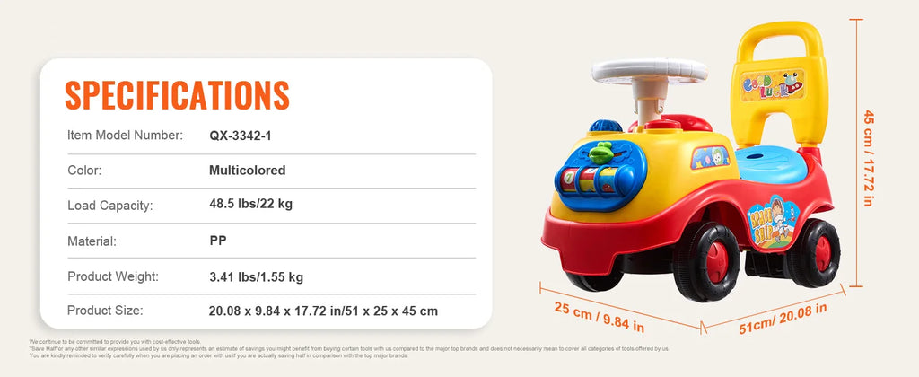 SucceBuy Toddler Ride On Push Car Sit to Stand Kids Ride On Toy Car with Music Steering Wheel Seat Storage for Toddlers