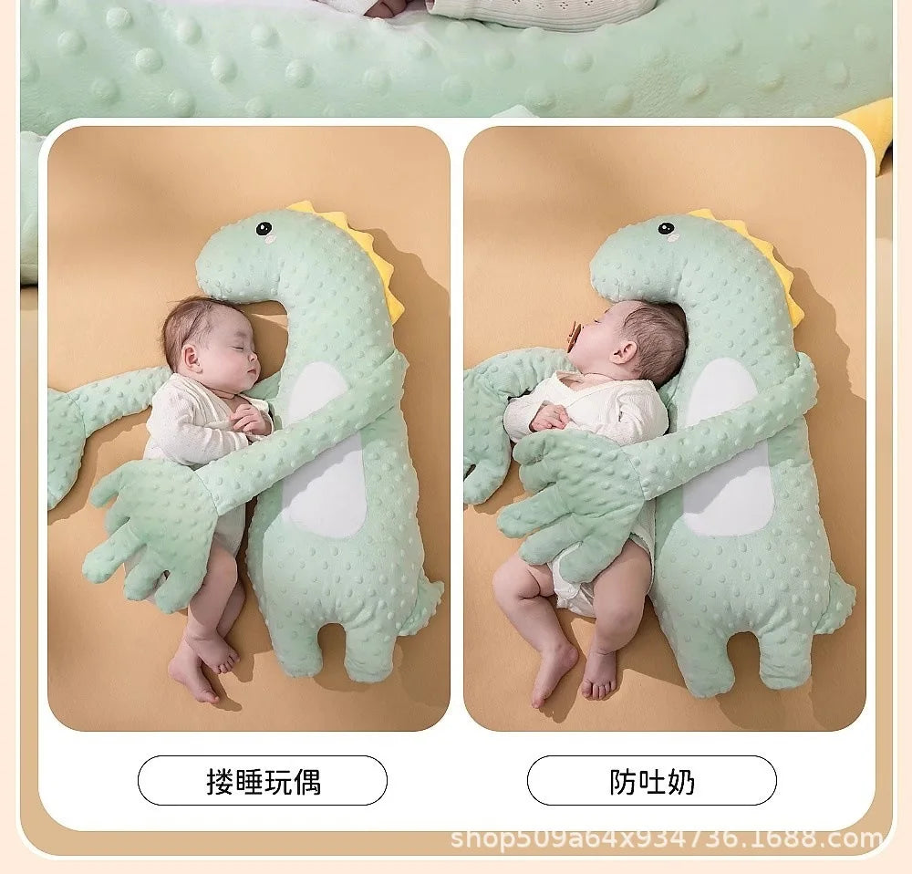 Unicorn Plush Baby Soothing Palm Pillow Mimic Mom Hug Anti Startle Sleep Soother For Newborn Infant Patting Belly Arms Support
