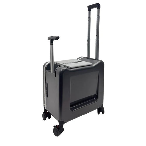 20-inch Carry-On Suitcase with Child Seat PC Rolling Luggage Multifunctional Parenting Essential Travel Suitcase Trolley Case