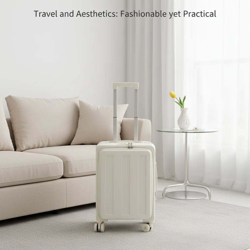 Portable Trolley Suitcase,Kid Ride-on Trolley Case, Top Opening Suitcase with Wheels
