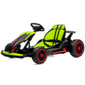 Electric Go Kart for Kids, 24V Drift Kart with 2X200W Strong Motor, 7AH Battery, Electric Pedals, Outdoor Race Ride-On Toys