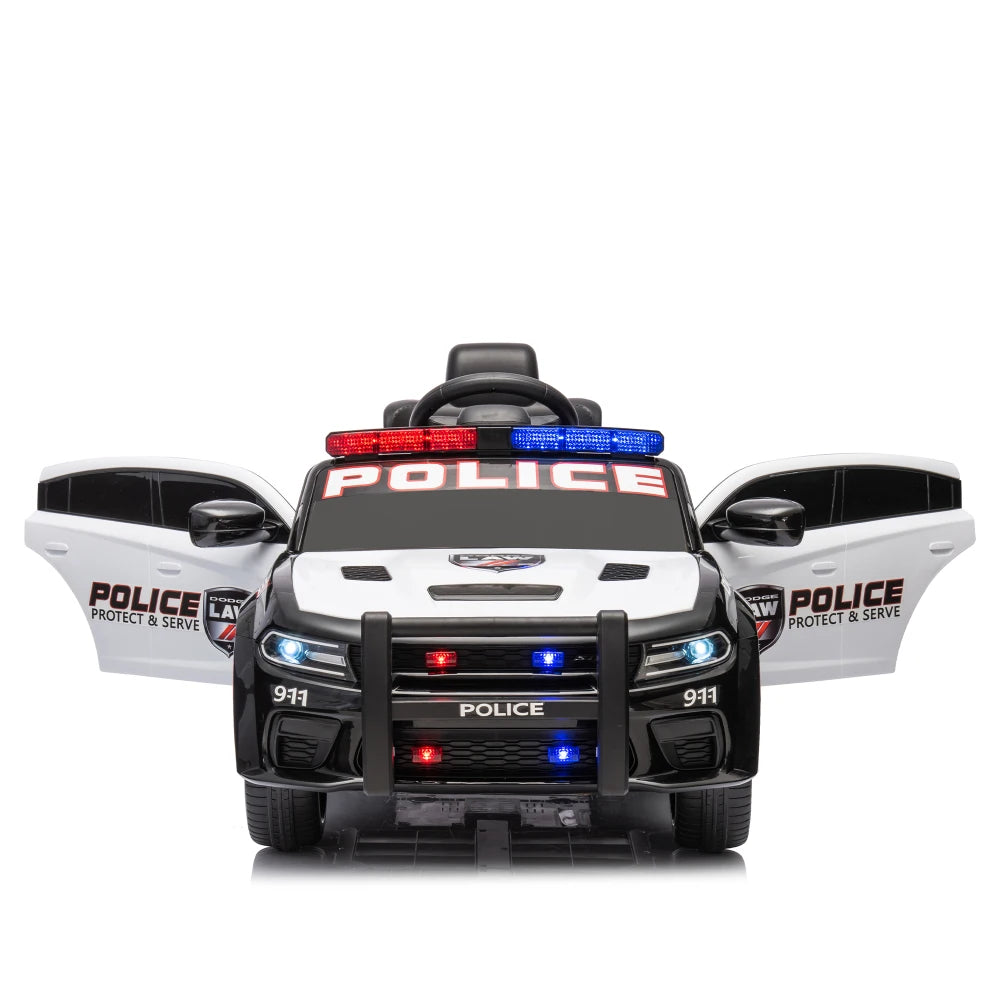 Licensed Dodge Charger,12v Kids ride on police car W/Parents Remote Control,anti-collision bar,Front& top alarm light design